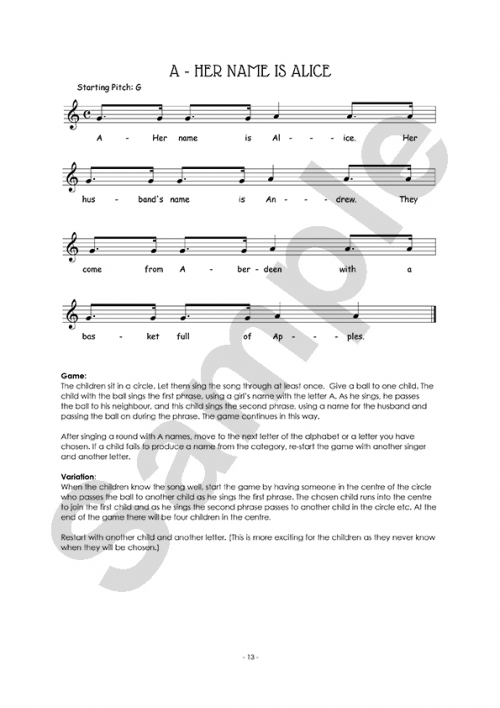 Singing Games & Rhymes for Middle Years 1