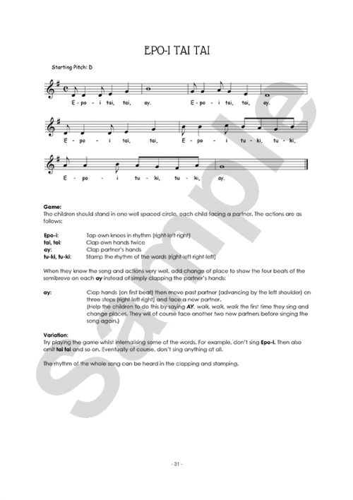 Singing Games & Rhymes for Middle Years 1