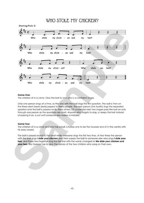 Singing Games & Rhymes for Middle Years 1